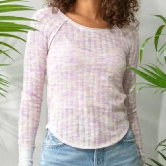 NWT Free People Spaced Out Long Sleeved Knit Top - Picture 1 of 10